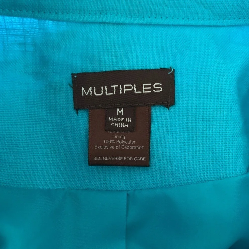 New Multiples woman’s size medium blazer jacket - Picture 4 of 5